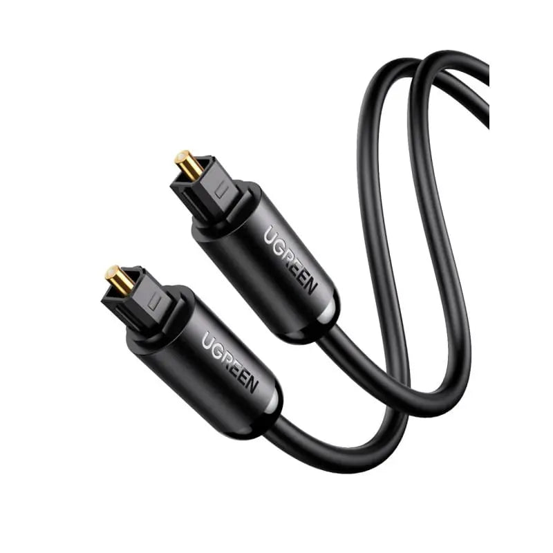 Ugreen 1m Toslink Male To Male Fiber Optical Audio Cable Supports with S/PDIF, ADAT's, Dolby Digital & DTS Compatible With Toslink ports, like a CD/Blu-Ray/DVD player & game console (70890) - Ugreen India
