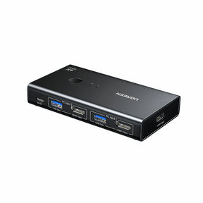 UGREEN 75246 AK502 black HDMI KVM switch showing front USB ports
