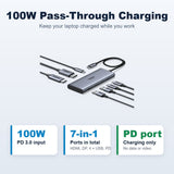 UGREEN CM498 75902 USB-C hub 100W PD pass-through charging