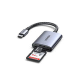 UGREEN 2-in-1 USB C Micro SD Card Reader With Aluminum Case 2TB Capacity for TF SD Micro SD SDXC SDHC MMC RS-MMC Micro SDXC UHS-I Cards for PC Laptop Mac iPad Android Tablet Phone etc. (80888) - Ugreen India
