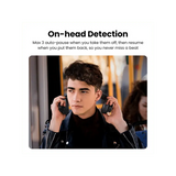 UGREEN  HiTune Max 3 Hybrid Active Noise Cancelling Wireless Bluetooth Over-Ear Headphone With Transparency Mode, 3D Spatial Audio, 40mm Composite Driver Unit, 60H Playtime, Auto Detection (90422) - Ugreen India