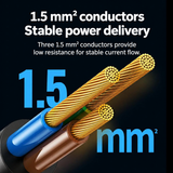 UGREEN 90519 power-cord conductor construction