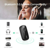 UGREEN Bluetooth Receiver, Wireless Bluetooth 5.0 Car Adapter Portable Wireless Audio Adapter 3.5mm Aux for Music Streaming Sound System Speaker, Headphones, Hands - Free Car Kit with Microphone (70304) - Ugreen India