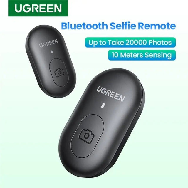 UGREEN Bluetooth Selfie Remote Controller, Wireless Camera Shutter Release for iPhone, Android Smartphone, iPad – Compatible with Camera Apps, Easy Pairing, Long Range – (90543) - Ugreen India