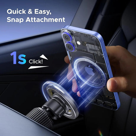 UGREEN Car Phone Mount for Magsafe Air Vent Car Mount Magnetic Phone Holder Compatible with iPhone 16 15 14 13 12 Pro Max, Strongest Magnet Grey (65764) - Ugreen India
