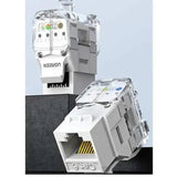 Ugreen CAT6 UTP Tool - Free Modular Information Outlet (i/o) Connector 180° (80452) - Ugreen India