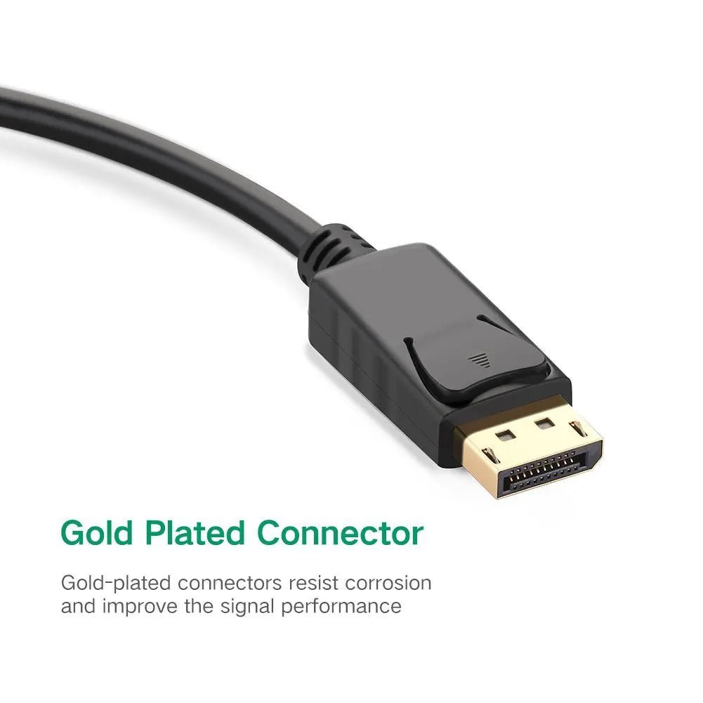 UGREEN DisplayPort to VGA Adapter, DP Male to VGA Female Converter Supports 1080P@60Hz Resolution with Durable ABS Case for Monitor, Projector, HDTV – Black (20415) - Ugreen India