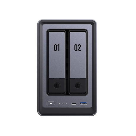 Ugreen DXP2800 Network Attached Storage 2 - Bay(SATA),Intel X86 12th Generation N Series 4 Cores 4 Threads, 8GB DDR5 RAM, 2.5GbE Lan port, eMMC 32GB, Diskless (25369) EU - Ugreen India