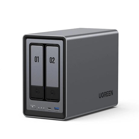 Ugreen DXP2800 Network Attached Storage 2 - Bay(SATA),Intel X86 12th Generation N Series 4 Cores 4 Threads, 8GB DDR5 RAM, 2.5GbE Lan port, eMMC 32GB, Diskless (25369) EU - Ugreen India
