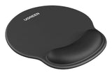 UGREEN Ergonomic Mouse Pad with Wrist Rest Support, Slow Rebound Memory Foam Mouse Mat, Pain Relief Typing, Desk Mouse Pad with Easy Glide Surface and Non - Slip PU Base for Gaming and Working, Black (25245) - Ugreen India