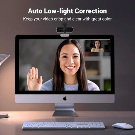 UGREEN Full HD 1080P Webcam with Microphone, 2 Noise - Canceling Mics, 85° Fov & Fixed Focus, Plug and Play, Auto Light Correction, Privacy Cover PC Camera for Streaming/Conferencing, Zoom, Space Gray75326 - Ugreen India