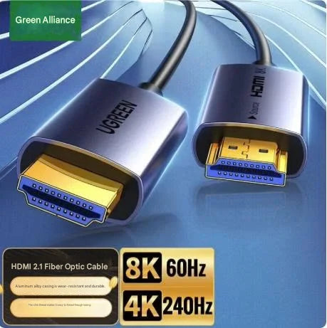 UGREEN 25M HDMI 2.1 8K@60Hz Fiber Optic Male to Male Cable Aluminum Shell (55507)