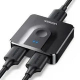 UGREEN HDMI Switch 2 In 1 Out, Bi - Directional HDMI Splitter Support 4K@60Hz, Full HD 1080P, 3D Compatible with TV, Monitor, Projector (50966) - Ugreen India