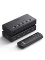 UGREEN HDMI Switch 5 in 1 Out 2.0 4K@60Hz Switcher with Remote 5 Port Selector Box Support 3D CEC HDR HDCP2.2 Compatible with PS5/4/3 Xbox Fire Stick, Black (90512) - Ugreen India