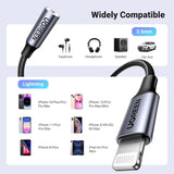 UGREEN Lightning Male to 3.5mm Female Jack Headphone Adapter [Apple MFi Certified/Aluminum Shell] Compatible for iPhone 11/11 Pro/11 Pro Max/X XR XS XS Max iPhone 7 7P 8 8P (30756) - Ugreen India