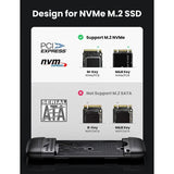 UGREEN M.2 NVME SSD Enclosure With 2 in 1 USB - C and USB - A Ports, 10Gbps, USB 3.1 Gen 2 M.2 SSD Enclosure Supports M and B&M Keys and Size 2242/2280 SSDs, Tool - Free (70532) - Ugreen India