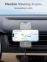 UGREEN 25W MagFlow Magnetic Wireless Car Charger (55967) – Qi2 & MagSafe Compatible Fast Charging Vent Mount