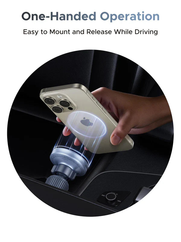 UGREEN 25W MagFlow Magnetic Wireless Car Charger (55967) – Qi2 & MagSafe Compatible Fast Charging Vent Mount