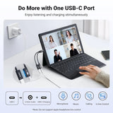 UGREEN Magnetic 2 in 1 USB C to 3.5mm Audio Adapter and Charger(25837) - Ugreen India