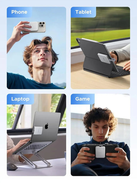 UGREEN MagSafe SSD Enclosure for iPhone 16/15 | M.2 NVMe 10Gbps | 100W PD | Model 55151 - Ugreen India