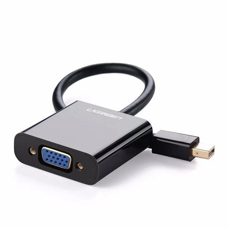 UGREEN Mini DisplayPort to VGA Adapter, Thunderbolt Compatible Mini DP Male to VGA Female Converter Supports 1080P for Monitor, Projector, HDTV – Black (10459) - Ugreen India