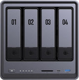 UGREEN NASync DXP4800 4 - Bay Desktop NAS, Intel N100 Quad - core CPU, 8GB DDR5 RAM, 32G eMMC, 2 * 2.5GbE, 2 * M.2 NVMe Slots, 4K HDMI, Diskless (25372B) EU - Ugreen India