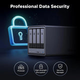 UGREEN NASync DXP4800 4 - Bay Desktop NAS, Intel N100 Quad - core CPU, 8GB DDR5 RAM, 32G eMMC, 2 * 2.5GbE, 2 * M.2 NVMe Slots, 4K HDMI, Diskless (25372B) EU - Ugreen India