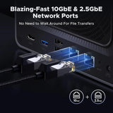 UGREEN NASync DXP4800 Plus, Intel Pentium Gold 8505 5 - Core CPU, 1 * 10GbE, 1 * 2.5GbE, 4K HDMI (Diskless/35261) EU - Ugreen India