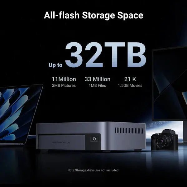 UGREEN NASync DXP480T Plus 4 - Bay All - Flash SSD NAS, Intel i5 1235u 10 - Core CPU, 8GB DDR5 RAM, 128G SSD, 10GbE Port, Wi - Fi6, 4*M.2 NVMe Slots, 8K HDMI, 2*TBT4, Network Attached Storage (Diskless/25892) EU - Ugreen India