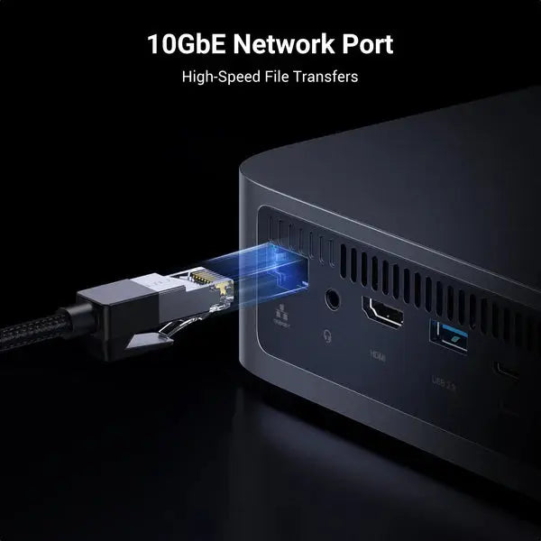 UGREEN NASync DXP480T Plus 4-Bay All-Flash SSD NAS, Intel i5 1235u 10-Core CPU, 8GB DDR5 RAM, 128G SSD, 10GbE Port, Wi-Fi6, 4*M.2 NVMe Slots, 8K HDMI, 2*TBT4, Network Attached Storage (Diskless) Ugreen
