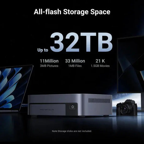 UGREEN NASync DXP480T Plus 4-Bay All-Flash SSD NAS, Intel i5 1235u 10-Core CPU, 8GB DDR5 RAM, 128G SSD, 10GbE Port, Wi-Fi6, 4*M.2 NVMe Slots, 8K HDMI, 2*TBT4, Network Attached Storage (Diskless) Ugreen