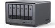 UGREEN NASync DXP6800 Pro 6 - Bay Desktop NAS, Intel i5 1235u 10 - Core CPU, 8GB DDR5 RAM, 128G SSD, 2 * 10GbE, 2 * M.2 NVMe Slots, 8K HDMI, 2 * TBT4, Network Attached Storage, Diskless (25899B) EU - Ugreen India