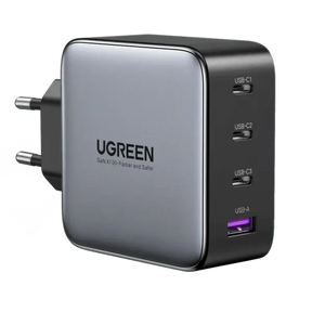 UGREEN 100W 4-Port 3C1A GaN Fast PD Charger Laptop Tablet Phone Desktop USB-C Wall Charger Multi Device Charging (40747) Ugreen