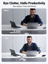 UGREEN Nexode CD289 90549 140W 3-port GaN charger reduces desk clutter for productivity