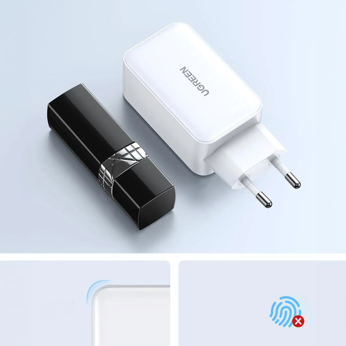 UGREEN Nexode 65W GaN Fast Charger, 3 - Port USB - C PD & USB - A Wall Charger with PPS Support, Compact Foldable Plug for MacBook Air, iPad Pro, iPhone 15/14, Galaxy S24/S23, Pixel & More – White (15334) - Ugreen India