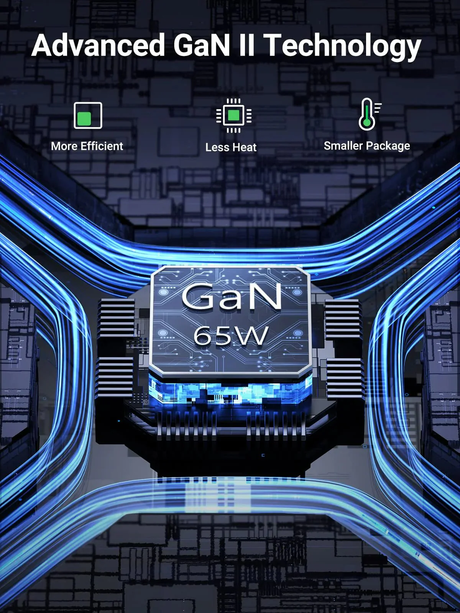 UGREEN Nexode 65W 4 Ports USB C Fast Desktop Charger with GaN II Tech Compatible with iPhone 17 Pro Max Air 16 15 14 13 12 MacBook Pro Air iPad Galaxy S25 Ultra S24 S23 (90747) Ugreen