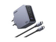 UGREEN Nexode Pro 160W 4 - Port GaN PD Fast Charger with USB - C Cable, Multiport Desktop Charging Station with 3×USB - C & 1×USB - A, Ultra - Powerful for MacBook Pro, iPhone 15, iPad, Galaxy, Steam Deck & Laptops (25877) - Ugreen India