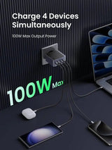 UGREEN Nexode S 100W 4 - Port GaN Fast Wall Charger, EU (35043) - Ugreen India