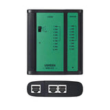UGREEN Network & Telephone Cable Tester LAN RJ45, RJ11 and BNC Coaxial Cable Tester Test Ethernet, Phone, and Coax Cables Includes Remote Unit and LED Indicators For Network Cable Verification (10950) - Ugreen India