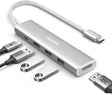 UGREEN Revodok 5 - in - 1 USB C Multiport Adapter with 100W PD, 4K HDMI, 3x 5Gbps USB - A Ports, Aluminum USB C to HDMI Adapter for M2/M3 MacBook Air, iPhone 15 Series, iPad, Galaxy, XPS, White (35580) - Ugreen India