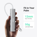 UGREEN Revodok 5 - in - 1 USB C Multiport Adapter with 100W PD, 4K HDMI, 3x 5Gbps USB - A Ports, Aluminum USB C to HDMI Adapter for M2/M3 MacBook Air, iPhone 15 Series, iPad, Galaxy, XPS, White (35580) - Ugreen India
