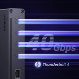 UGREEN Revodok Max 208 Thunderbolt 4 Dock, 8 - in - 1 40Gbps Thunderbolt 4 Hub with 3 x Thunderbolt 4 Dual 4K@60Hz or Single 8K Display, 85W Charging, Gigabit Ethernet, 3 x USB A 3.2 for MacBook Laptops (25053) - Ugreen India