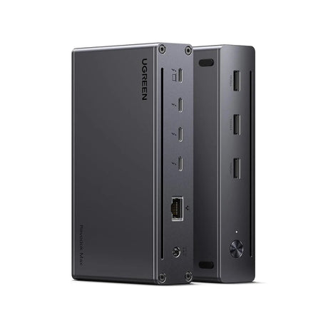 UGREEN Revodok Max 208 Thunderbolt 4 Dock, 8 - in - 1 40Gbps Thunderbolt 4 Hub with 3 x Thunderbolt 4 Dual 4K@60Hz or Single 8K Display, 85W Charging, Gigabit Ethernet, 3 x USB A 3.2 for MacBook Laptops (25053) - Ugreen India