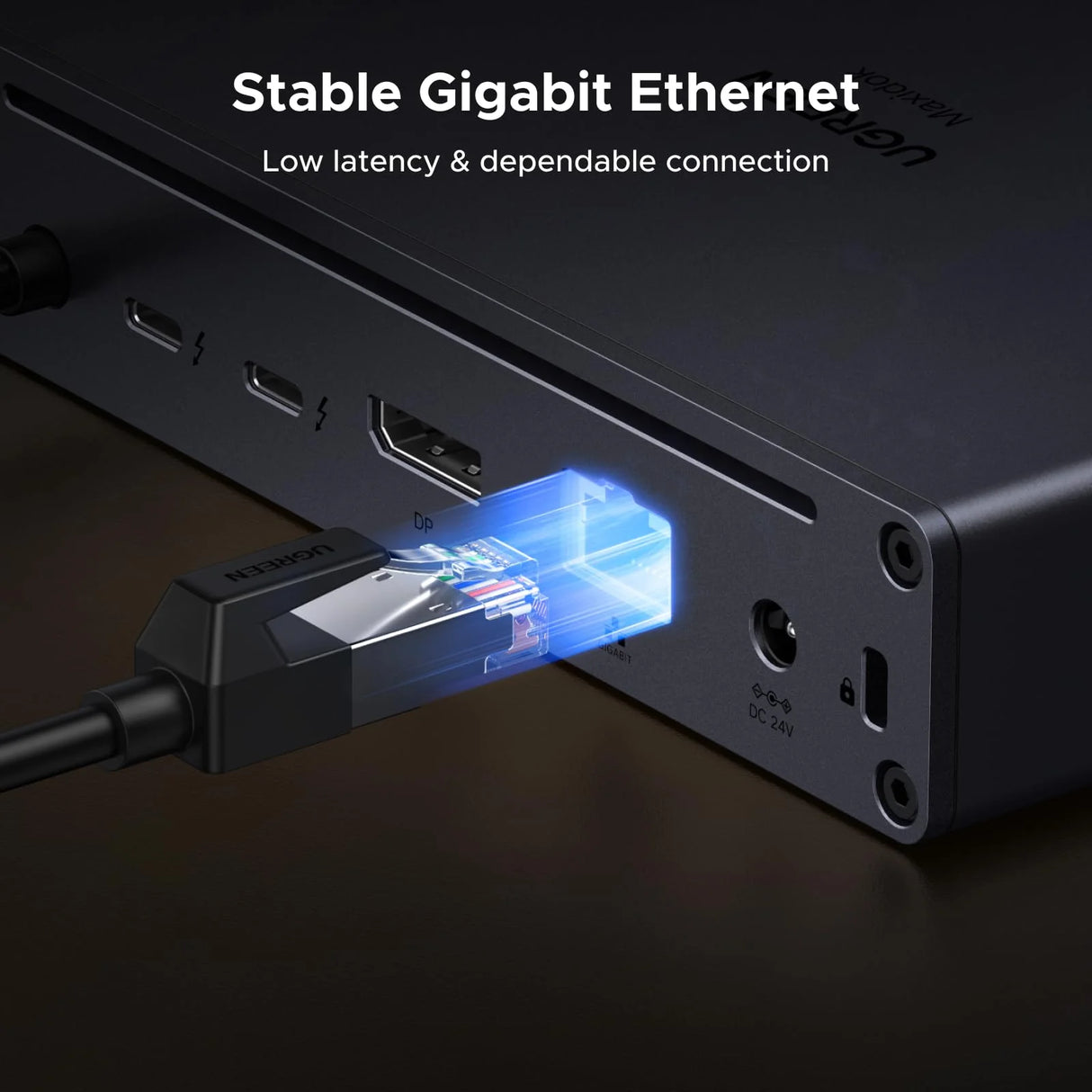 UGREEN Revodok Maxidok 10-in-1 Thunderbolt™ 5 Docking Station with Gigabit Ethernet – Dual 6K/8K Display for Mac & Windows (75795F)