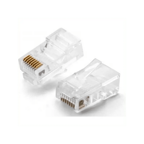 UGREEN RJ45 Connectors 100 - Pack, Network Connector for UTP Cat5/Cat5e Ethernet Cable, Gold - Plated 8P8C Modular Plugs for Reliable LAN Connection – (50246) - Ugreen India