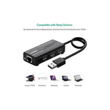 UGREEN RJ45 Ethernet Adapter with 3 - Port USB 2.0 Hub, 100Mbps USB Network Adapter for Laptop, MacBook, Windows, Linux, Switch, Supports Wired Internet Connection and Peripheral Expansion (20264) - Ugreen India