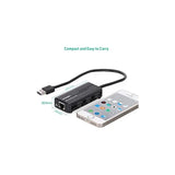 UGREEN RJ45 Ethernet Adapter with 3 - Port USB 2.0 Hub, 100Mbps USB Network Adapter for Laptop, MacBook, Windows, Linux, Switch, Supports Wired Internet Connection and Peripheral Expansion (20264) - Ugreen India