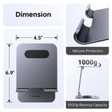UGREEN Tablet Stand Holder for Desk 360° Rotating Base Aluminum Tablet Holder Adjustable Multi - Angle Home Office Accessories Compatible with iPad Pro Air Mini 13 12.9 11 Inch (45860) - Ugreen India