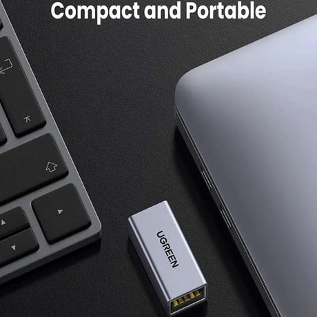 UGREEN USB 3.0 Adapter, Type A Female to Female Coupler with Aluminum Case, 5Gbps High Speed Data Transfer Extender Compatible with Laptop, PC, Flash Drive, Keyboard, Mouse, Printer, and More (20119) - Ugreen India