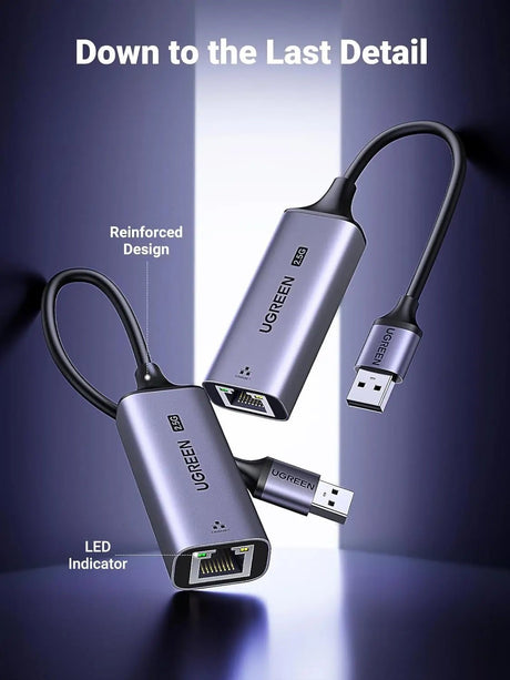 UGREEN USB 3.0 to Ethernet Adapter 2.5Gb, Aluminum, LAN Ethernet Dongle for Laptop - Ugreen India